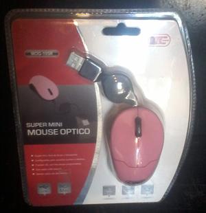 MiniMouse Óptico USB para Net/Notebboks Color Rosa