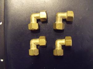 codos de bronce para conexión gas
