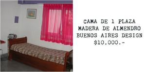 Cama de madera de almendro