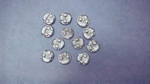 fichas o monedas de aluminio de sapo