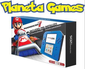Consolas Nintendo 2ds Edicion con Mario kart 7 Nuevas Caja