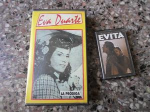 EVA DUARTE VHS Y EVITA CASETTE MUSICA