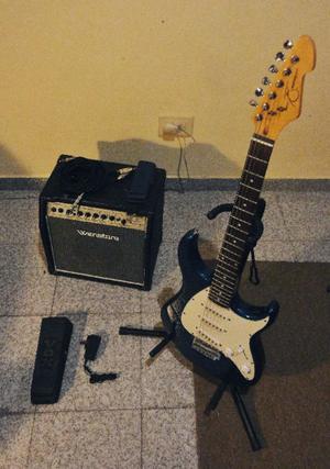 Kit Guitarra Peavy Raptor Con Pedal Y Amplificador