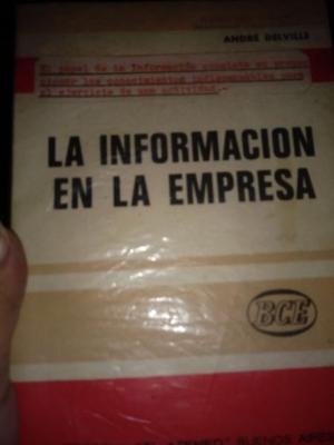 Libro La Información en la Empresa por André Delville.