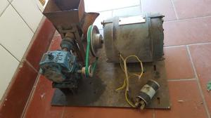 Motor Eléctrico Con Reductor, Acople Y Poleas