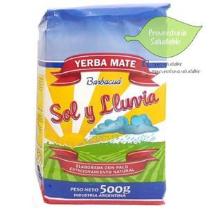 Yerba Mate Sol Y Lluvia X 500 Gramos