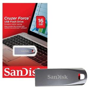 PENDRIVE SANDISK CRUCER FORCE 16GB DISEÑO METALICO MINI