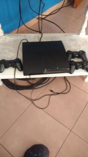 PS 3 con joystick y 6 juegos