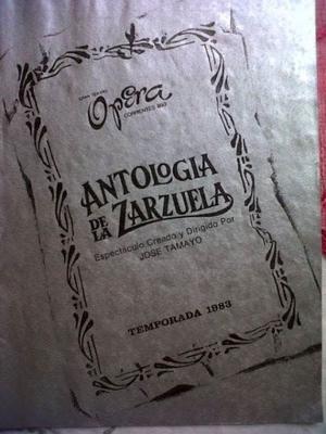 Programa Antología de la Zarzuela