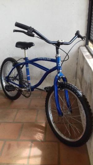 bicicleta playera azul rodado 20 lista para usar !!