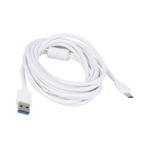 Cable USB a MICRO USB 3mts con filtro blanco reforzado