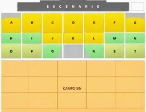 Romeo santos. Entrada. Campo. SABADO 24