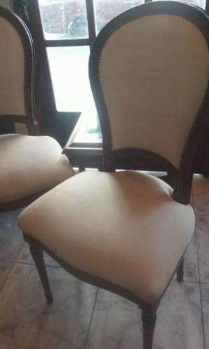 4 importantes sillas de estilo LUIS XVI / todas x $ 
