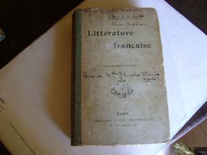 Antiguo Libro Litterature Francaise  Serie 9.6