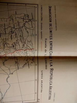 Frontera Argentino Chilena,mapas, ,memoria Reclamo