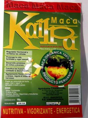 Maca peruana kalpa. Comun y maca negra