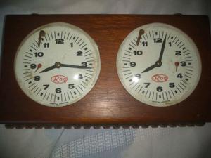 Reloj antiguo ajedrez para 2 jugadores