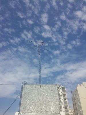 Torre para, radio, internet, TV, de 4,20 Mts. de altura, y