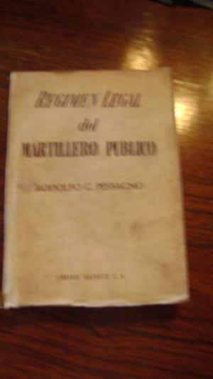 Antiguo Libro Regimen Legal Del Martillero Publico Serie27.8