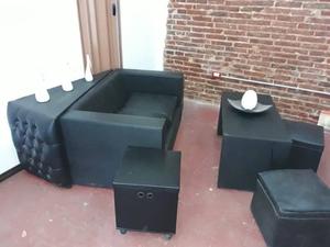 Juego de Livnig (sillon + mesa + asientos)