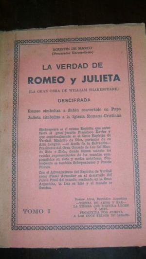 La Verdad De Romeo Y Julieta Agustin De Marco Serie 36.5