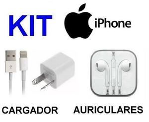 Kit Iphone  X - Cargador + Auriculares - La Plata