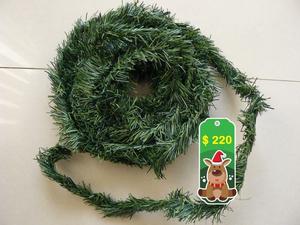 Navidad: Guirnalda navideña simil pino (5,5 mts de largo)