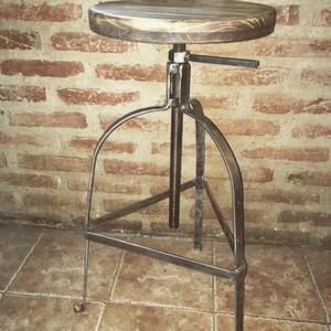 Taburete Rustico Industrial