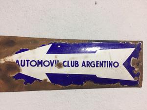 Cartel enlosado del automóvil club