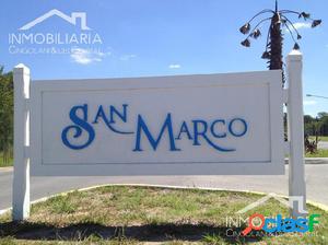 Muy buen lote de 1.172m2 a la LAGUNA Barrio San Marco