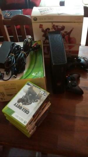 XBOX360 Con juegos originales Joystick y alfombra High