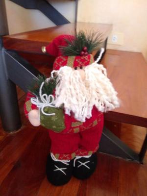 Peluche De Papa Noel, 40 Cm De Altura, Con Peso En Los Pies