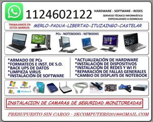 SERVICIO TECNICO PC - ARMADO DE REDES - INSTALACION CAMARAS