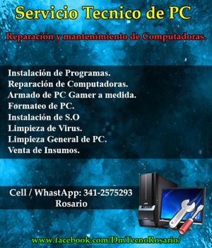 Servicio Tecnico de PC A domicilio - Rosario - ZonaSudoeste