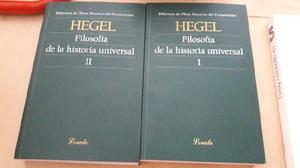 Filosofia De La Historia Universal 1 y 2, Editorial Losada.