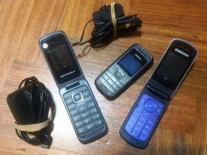 Celulares viejos con tapita Nokia Samsung Motorola