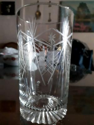 Vasos de cristal talladod