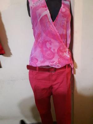 BLUSA FUCSIA ESTAMPADA