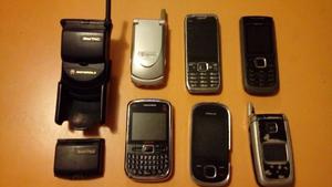 Lote de 7 celulares usados