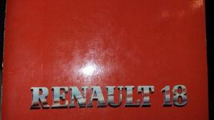 Manual de usuario Renault 18 y Traffic