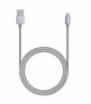 VENDO CABLE USB METALIZADO PLATEADO MICRO USB (V8)