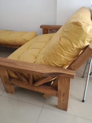 Futon + Mesa Ratona Con Asientos