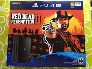 Play Station 4 Pro. 1tb. 4k - Red Dead Redemption 2