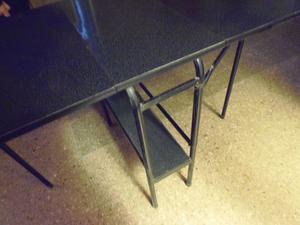 mesa plegable de formica y metal