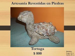 Artesanias Revestidas en Piedras - Tortuga