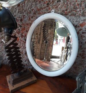 Espejo Biselado Oval Antiguo