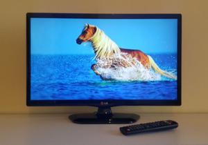 LG Led Tv + Monitor 24" HD Hdmi TDA impecable, con control