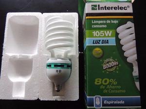 Lámpara Bajo Consumo Interelect 105w Espiralada Luz Día