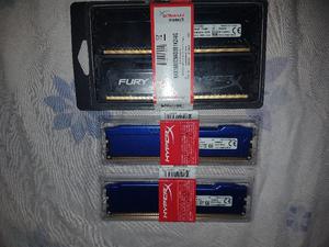 Memorias Ddr3 Kingston Hyperx Fury16gb (4xmhz