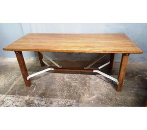 Mesa de comedor de hierro y madera Exclusivos